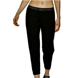 Under Armour Women's Featherweight Fleece Crop Pants 1298445-001 'Black' M, XL
